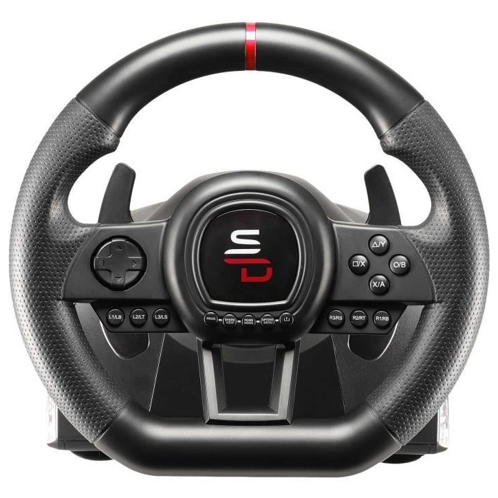 Volant de course - SUPERDRIVE - GS650-X - Levier de vitesse manuel - 3 pédales - Palettes - PS4 / Xbox Volant de course - SUPERDRIVE - GS650-X - Levier de vitesse manuel - 3 pédales - Palettes - PS4 / Xbox