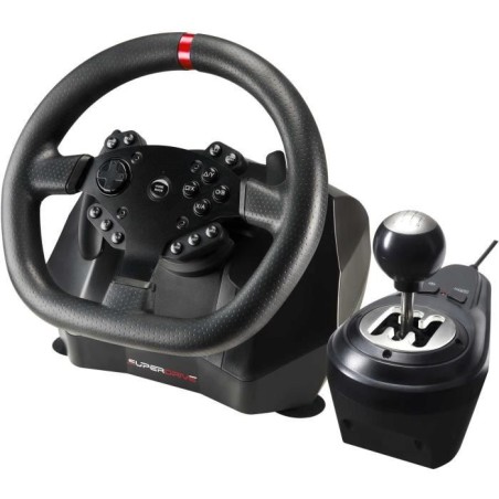 Volant de course - SUPERDRIVE - GS950-X - 900° - Levier de vitesse manuel - 3 pédales - Palettes
