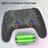 Manette sans fil - SUBSONIC - PS4 - LED - Vibrations - Prise casque -
