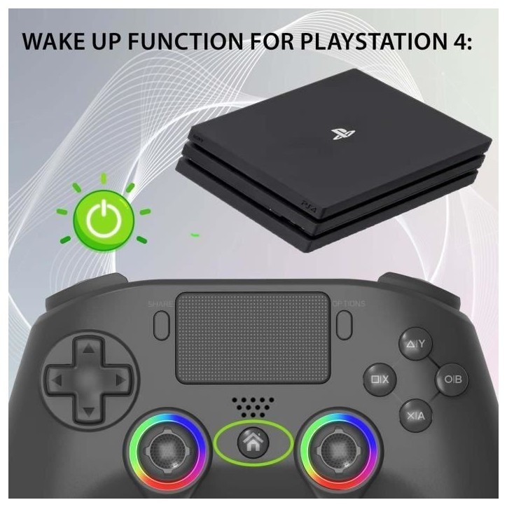Manette sans fil - SUBSONIC - PS4 - LED - Vibrations - Prise casque - Noir Manette sans fil - SUBSONIC - PS4 - LED - Vibrations - Prise casque - Noir