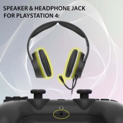 Manette sans fil - SUBSONIC - PS4 - LED - Vibrations - Prise casque -