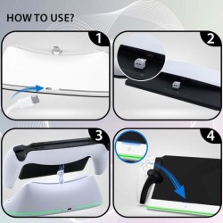 Station de recharge - SUBSONIC - Chargeur PS Portal a LED - Support av