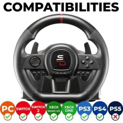 Volant de course - SUPERDRIVE - SV650 - Avec pédalier - Palettes - Vi