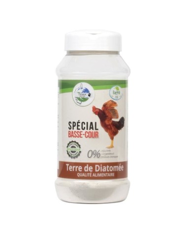 TERRA NOSTRA - Terre de Diatomée Spéciale Basse Cour - Qualité Alimentaire - Poudreuse 300 g