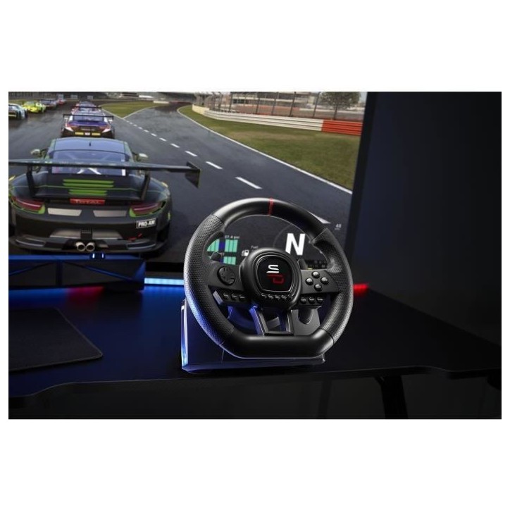 Volant de course - SUPERDRIVE - SV650 - Avec pédalier - Palettes - Vibrations - Multi-plateformes Volant de course - SUPERDRIVE - SV650 - Avec pédalier - Palettes - Vibrations - Multi-plateformes