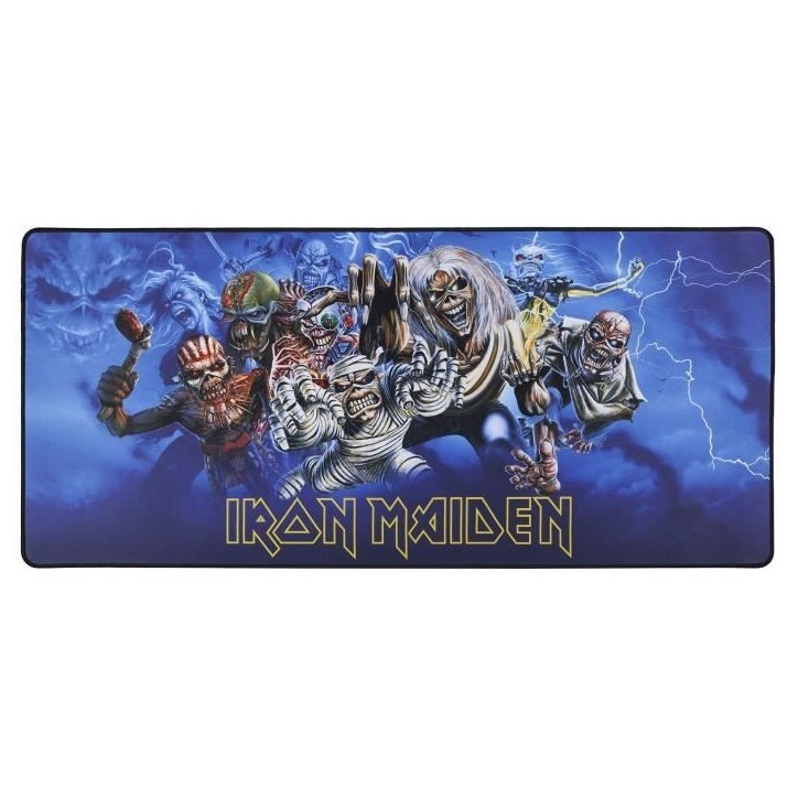 Tapis de souris XXL - SUBSONIC - Iron Maiden - 90 cm x 40 cm - Tapis de bureau gaming - Licence officielle Tapis de souris XXL - SUBSONIC - Iron Maiden - 90 cm x 40 cm - Tapis de bureau gaming - Licence officielle
