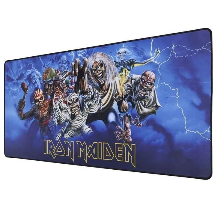 Tapis de souris XXL - SUBSONIC - Iron Maiden - 90 cm x 40 cm - Tapis de bureau gaming - Licence officielle Tapis de souris XXL - SUBSONIC - Iron Maiden - 90 cm x 40 cm - Tapis de bureau gaming - Licence officielle