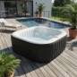 Spa gonflable SUNSPA - AC01 - 157 x 67 cm - 4 places - Carré (Livré avec filtre, cadenas, tapis de sol et couverture) Spa gonflable SUNSPA - AC01 - 157 x 67 cm - 4 places - Carré (Livré avec filtre, cadenas, tapis de sol et couverture)