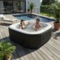 Spa gonflable SUNSPA - AC01 - 157 x 67 cm - 4 places - Carré (Livré avec filtre, cadenas, tapis de sol et couverture) Spa gonflable SUNSPA - AC01 - 157 x 67 cm - 4 places - Carré (Livré avec filtre, cadenas, tapis de sol et couverture)