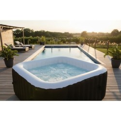 Spa gonflable SUNSPA - AC02 - 185 x 65 cm - 6 places - Carré (Livré