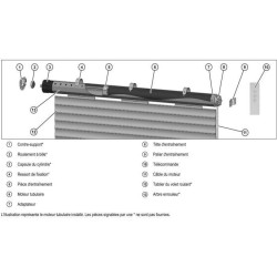 Moteur volet roulant radio + télécommande RM20MMB - SUPERROLLO - SR2