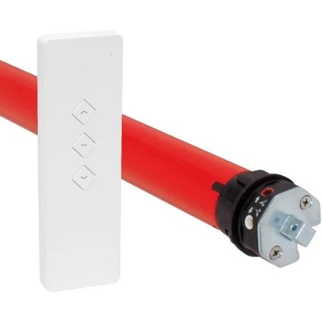 Moteur volet roulant radio + télécommande RM30MMB - SUPERROLLO - SR20935 - Diametre 60 mm - 30 Nm - Poids max tablier 66 kg