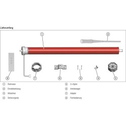 Moteur volet roulant radio + télécommande RM30MMB - SUPERROLLO - SR2