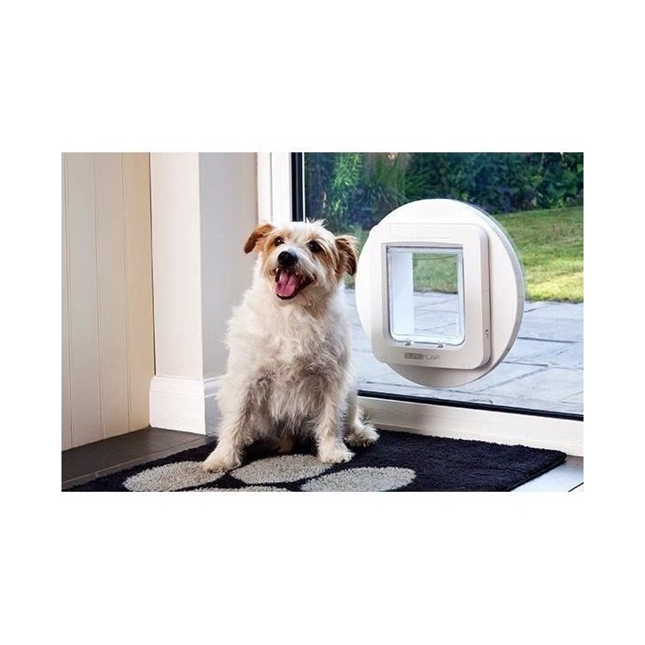 SUREFLAP Grande chatiere a puce électronique - Blanc - 178 mm x 170 mm (Mémorisation d'un maximum de 32 puces)
