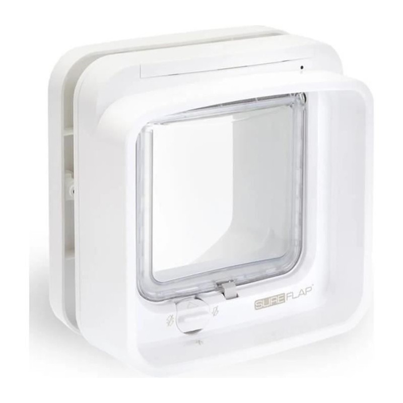 SUREFLAP Chatiere a puce électronique DualScan - Blanc - 142 mm x 120 SUREFLAP Chatiere a puce électronique DualScan - Blanc - 142 mm x 120