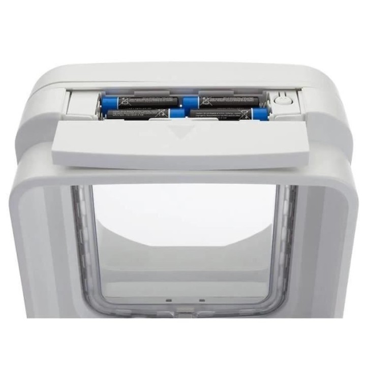 SUREFLAP Chatiere a puce électronique DualScan - Blanc - 142 mm x 120 mm (Mémorisation d'un maximum de 32 puces)