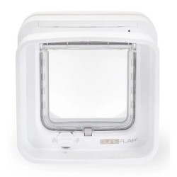SUREFLAP Chatiere a puce électronique DualScan - Blanc - 142 mm x 120