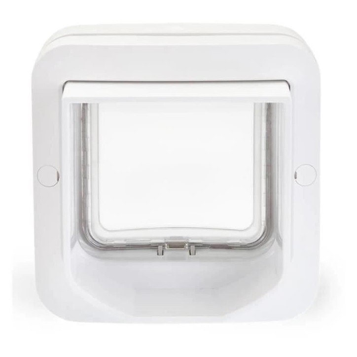 SUREFLAP Chatiere a puce électronique DualScan - Blanc - 142 mm x 120 mm (Mémorisation d'un maximum de 32 puces)