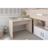 Lit combiné enfant Parisot ZOLA 90x200 cm - 2 portes - Avec bureau -