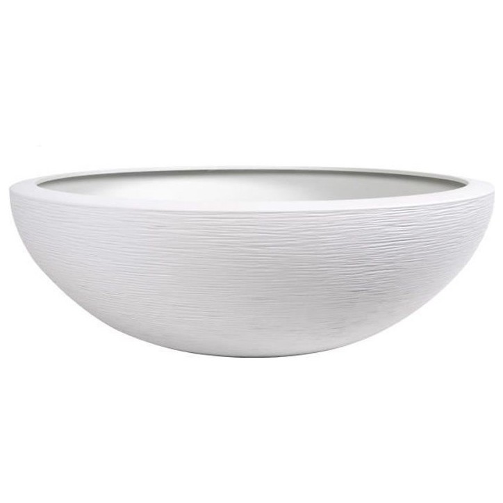 Vasque Ø 59 cm - EDA - Graphit UP - 39 L - Ø 59 x H. 21 cm - Blanc cérusé