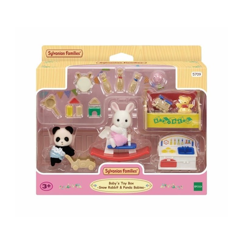 Figurines miniatures - SYLVANIAN FAMILIES - Le coffre a jouets des bé Figurines miniatures - SYLVANIAN FAMILIES - Le coffre a jouets des bé