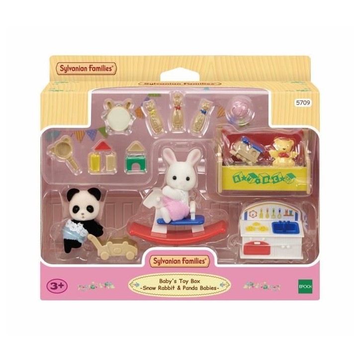 Figurines miniatures - SYLVANIAN FAMILIES - Le coffre a jouets des bébés