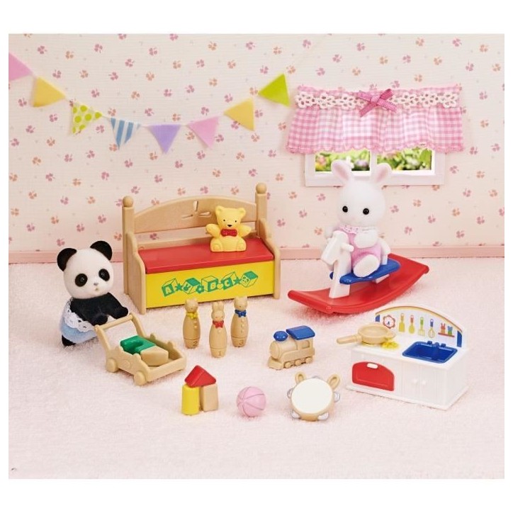 Figurines miniatures - SYLVANIAN FAMILIES - Le coffre a jouets des bébés