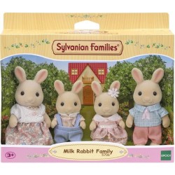 Poupée - SYLVANIAN FAMILIES - La famille Lapin Creme - Articulée et