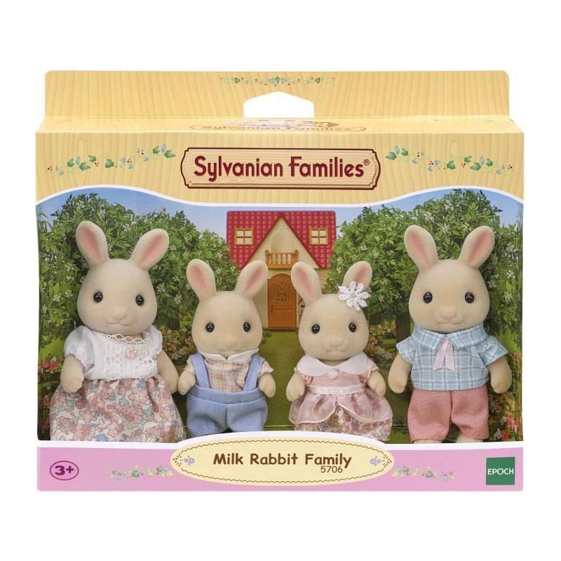 Poupée - SYLVANIAN FAMILIES - La famille Lapin Creme - Articulée et Poupée - SYLVANIAN FAMILIES - La famille Lapin Creme - Articulée et