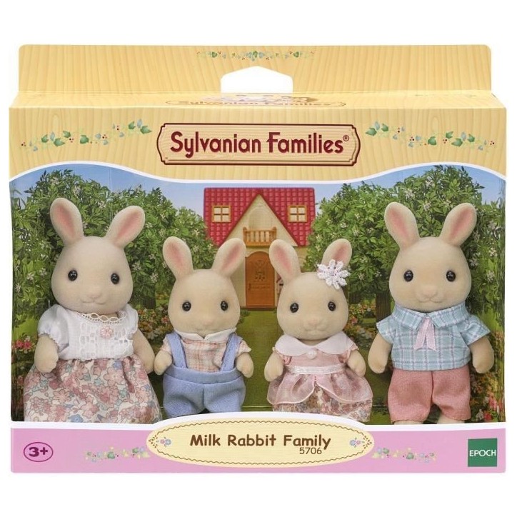 Poupée - SYLVANIAN FAMILIES - La famille Lapin Creme - Articulée et habillée avec soin Poupée - SYLVANIAN FAMILIES - La famille Lapin Creme - Articulée et habillée avec soin