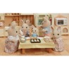 Poupée - SYLVANIAN FAMILIES - La famille Lapin Creme - Articulée et
