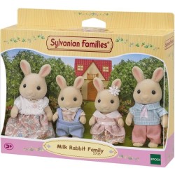Poupée - SYLVANIAN FAMILIES - La famille Lapin Creme - Articulée et