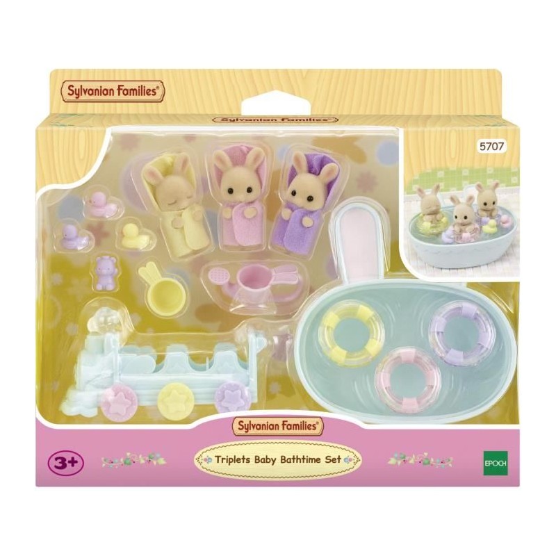 Figurines miniatures - SYLVANIAN FAMILIES - 5707 - Les triplés Lapin Figurines miniatures - SYLVANIAN FAMILIES - 5707 - Les triplés Lapin