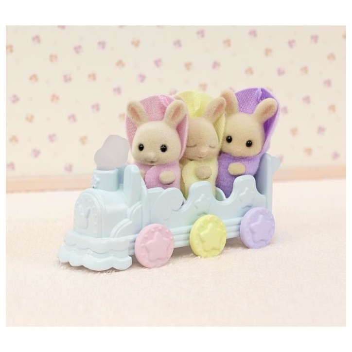 Figurines miniatures - SYLVANIAN FAMILIES - 5707 - Les triplés Lapin Creme et accessoires de bain Figurines miniatures - SYLVANIAN FAMILIES - 5707 - Les triplés Lapin Creme et accessoires de bain