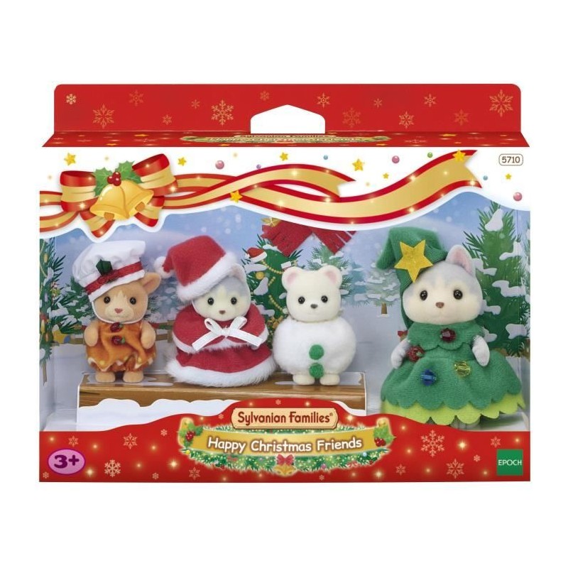 Poupée - SYLVANIAN FAMILIES - Le coffret de Noël - 4 figurines artic Poupée - SYLVANIAN FAMILIES - Le coffret de Noël - 4 figurines artic