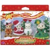 Poupée - SYLVANIAN FAMILIES - Le coffret de Noël - 4 figurines artic