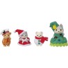Poupée - SYLVANIAN FAMILIES - Le coffret de Noël - 4 figurines artic