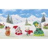 Poupée - SYLVANIAN FAMILIES - Le coffret de Noël - 4 figurines artic