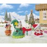 Poupée - SYLVANIAN FAMILIES - Le coffret de Noël - 4 figurines artic