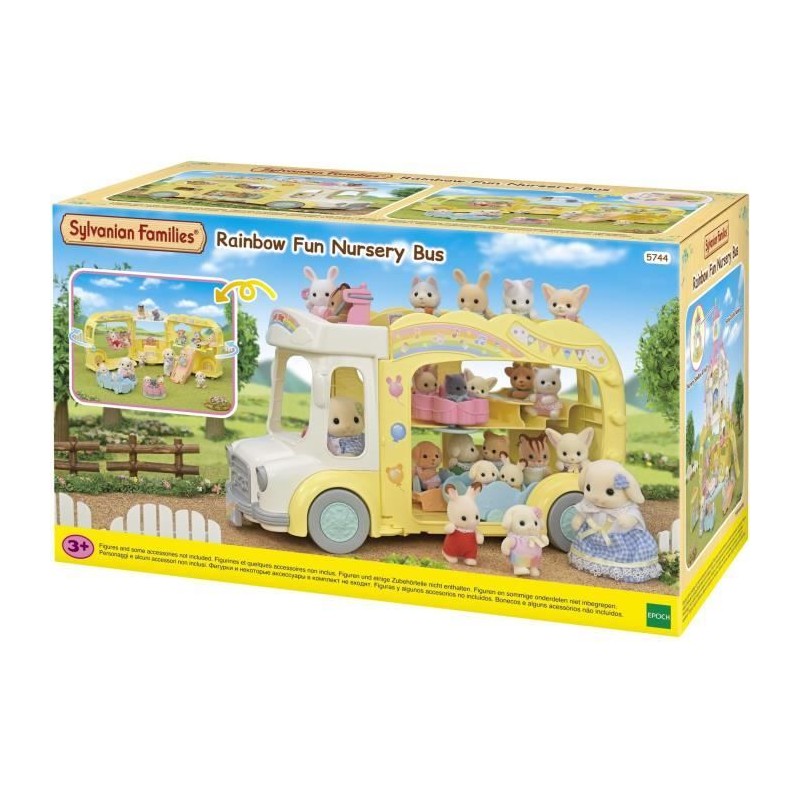 SYLVANIAN FAMILIES 5744 - Le bus et sa cour de récréation SYLVANIAN FAMILIES 5744 - Le bus et sa cour de récréation