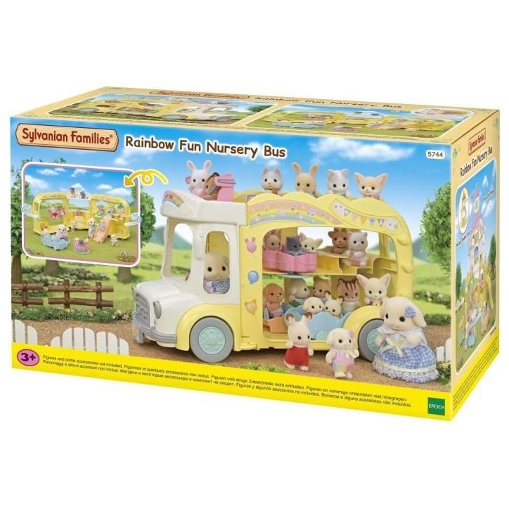 SYLVANIAN FAMILIES 5744 - Le bus et sa cour de récréation SYLVANIAN FAMILIES 5744 - Le bus et sa cour de récréation