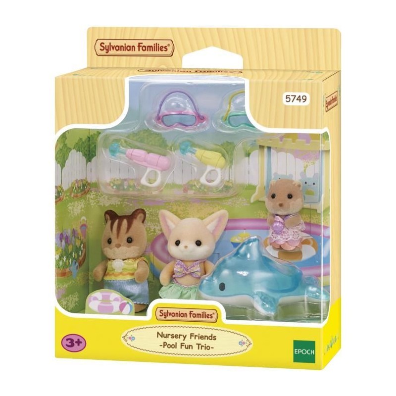SYLVANIAN FAMILIES 5749 - Le trio des bébés a la piscine SYLVANIAN FAMILIES 5749 - Le trio des bébés a la piscine