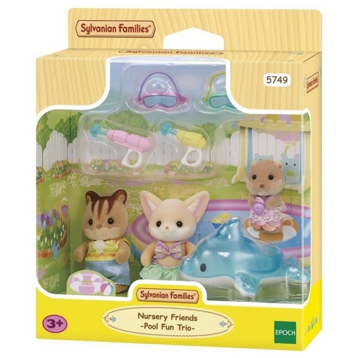 SYLVANIAN FAMILIES 5749 - Le trio des bébés a la piscine SYLVANIAN FAMILIES 5749 - Le trio des bébés a la piscine