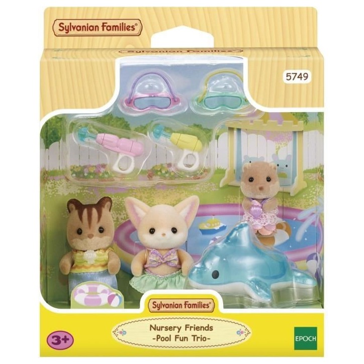 SYLVANIAN FAMILIES 5749 - Le trio des bébés a la piscine SYLVANIAN FAMILIES 5749 - Le trio des bébés a la piscine