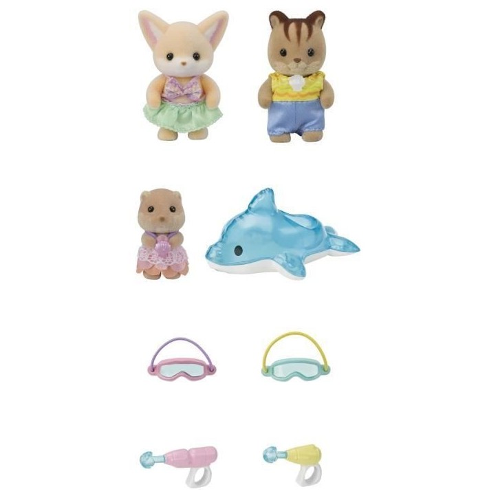 SYLVANIAN FAMILIES 5749 - Le trio des bébés a la piscine SYLVANIAN FAMILIES 5749 - Le trio des bébés a la piscine
