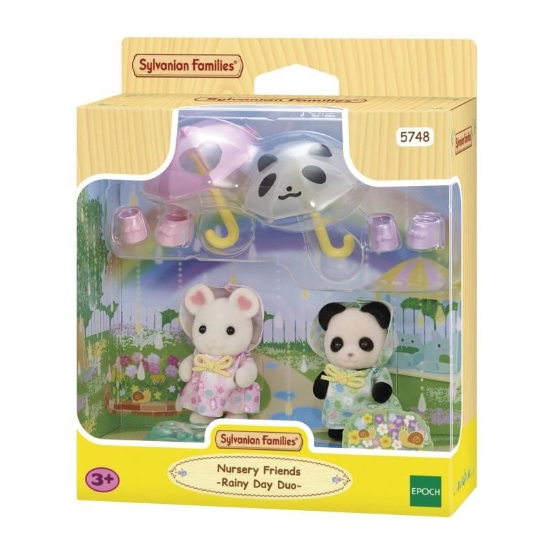 Figurines Articulées - SYLVANIAN FAMILIES - Duo Bébés en Habits de Figurines Articulées - SYLVANIAN FAMILIES - Duo Bébés en Habits de