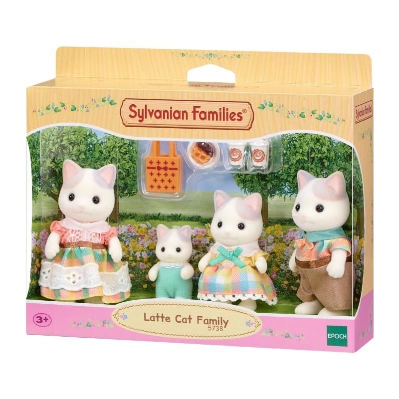 SYLVANIAN FAMILIES 5738 - La famille Chat Latté SYLVANIAN FAMILIES 5738 - La famille Chat Latté