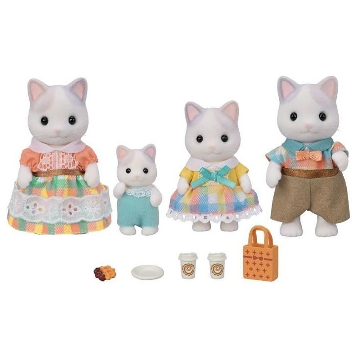 SYLVANIAN FAMILIES 5738 - La famille Chat Latté