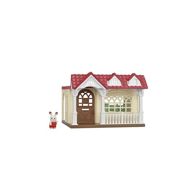 Maison miniature - SYLVANIAN FAMILIES - La Maison Framboise - Pour bébé - Marron - Rouge, marron et beige