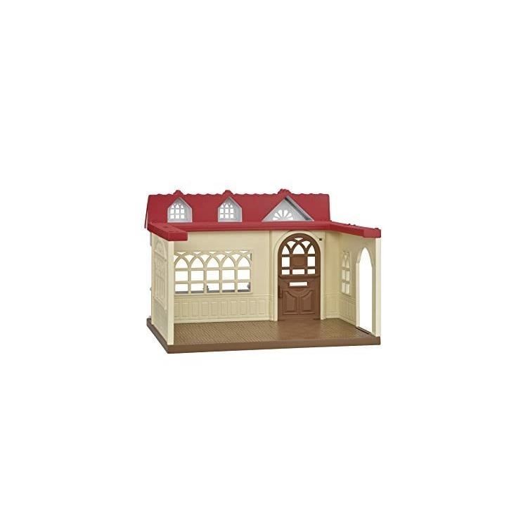 Maison miniature - SYLVANIAN FAMILIES - La Maison Framboise - Pour bébé - Marron - Rouge, marron et beige